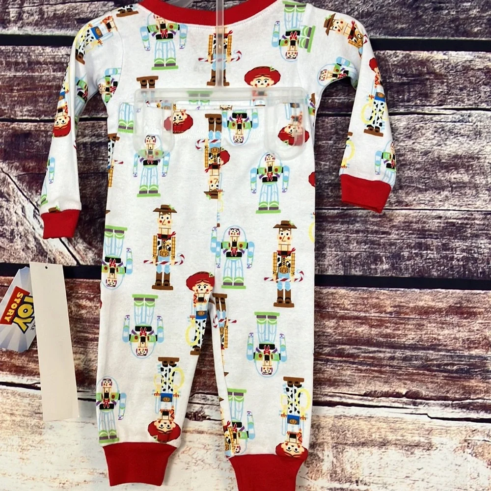 NWT Disney Toy Story Nutcracker holiday Pajamas 12 months Buzz Jessie Woody - Picture 5 of 5